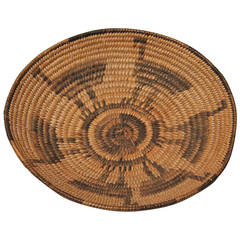 Papago Indian Pictorial Basket or Tray