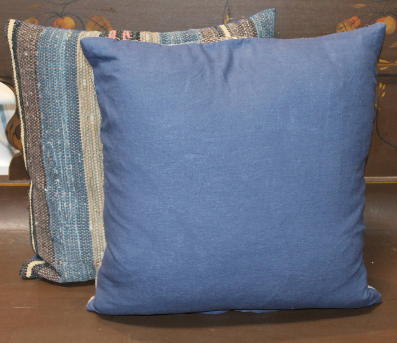 Pair of American Rag Rug Pillows at 1stdibs