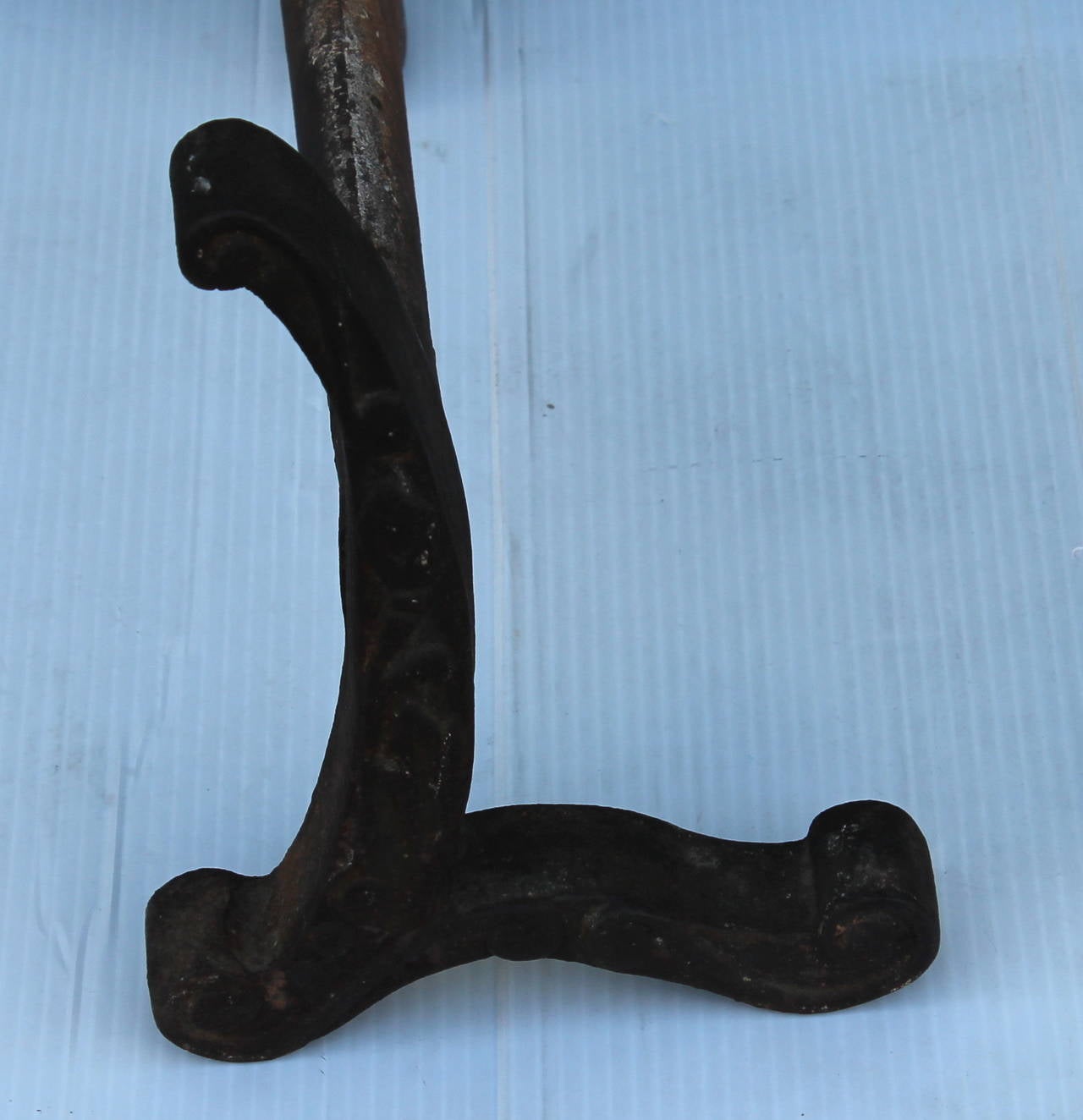 American 19th Century L M Letters or Andirons