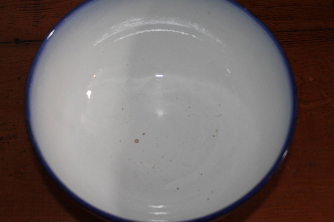 English 19th Century Ridgway Blue Willow Serving Bowl