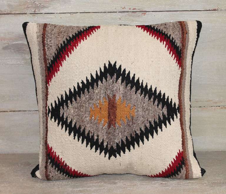 American Early Navajo Indian Eye Dazzler Pillow