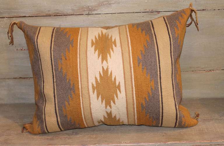 American Chinle Navajo Woven Bolster Pillow
