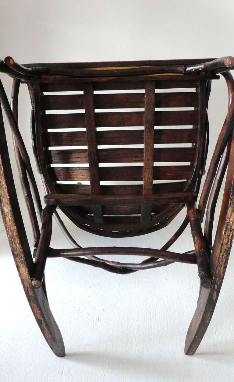 Amish Child's Bentwood Rocking Chair In Excellent Condition In Los Angeles, CA