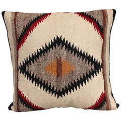 Early Navajo Indian Eye Dazzler Pillow