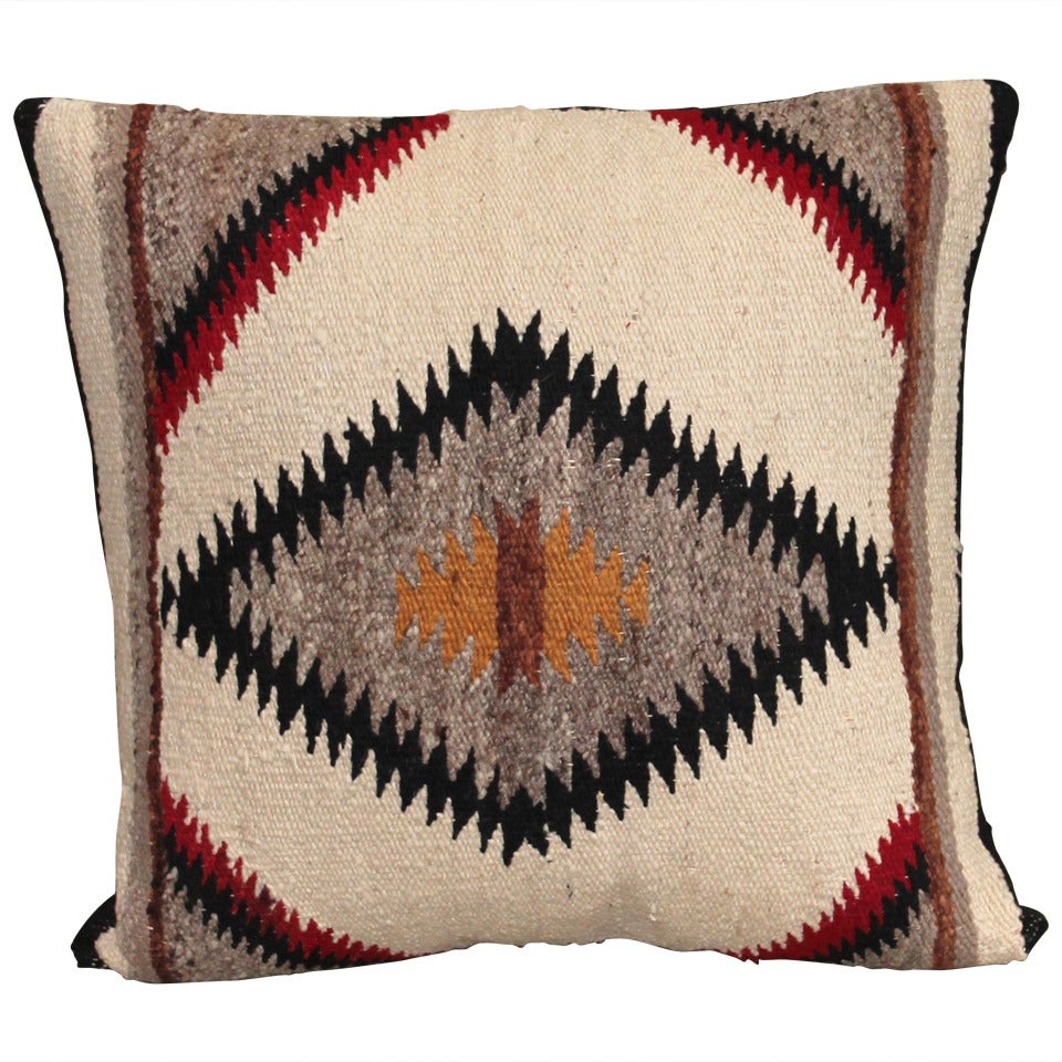 Early Navajo Indian Eye Dazzler Pillow