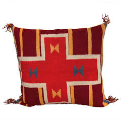 19th Century Rare Germantown Indian Weaving Pillow