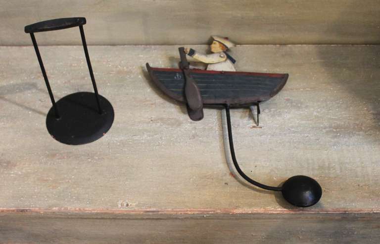 20th Century Original Painted Nautical Whirligig In Excellent Condition In Los Angeles, CA
