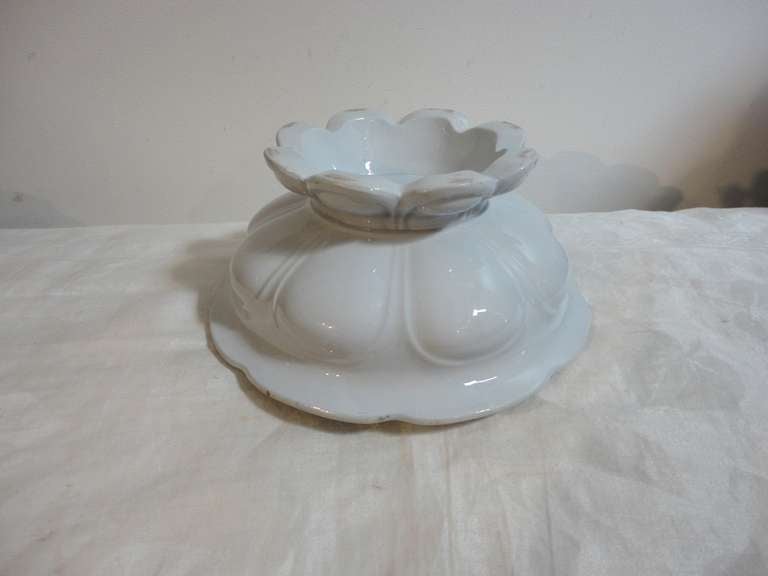 Fantastic 19th Century English Scalloped Fruit Compote 2