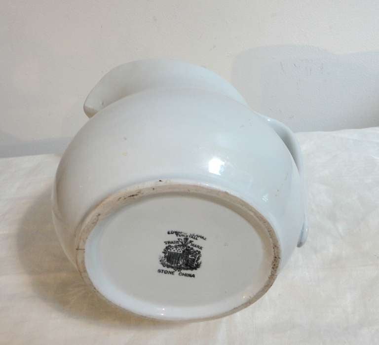 19th Century English Ironstone Water Pitcher 3