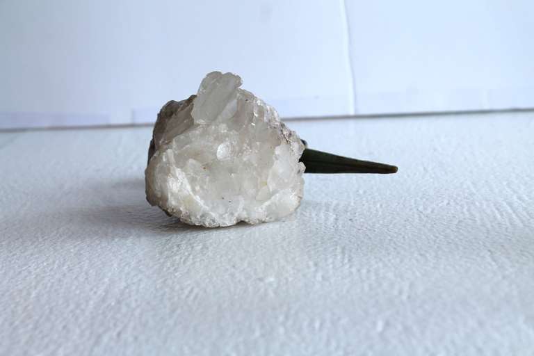 Sodalite and Jadeite Hand Sculpted Gemstone Cocatoo 3