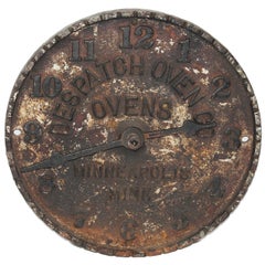 Antique Despatch Oven Co., Minneapolis, Minnesota Advertising Clock Face