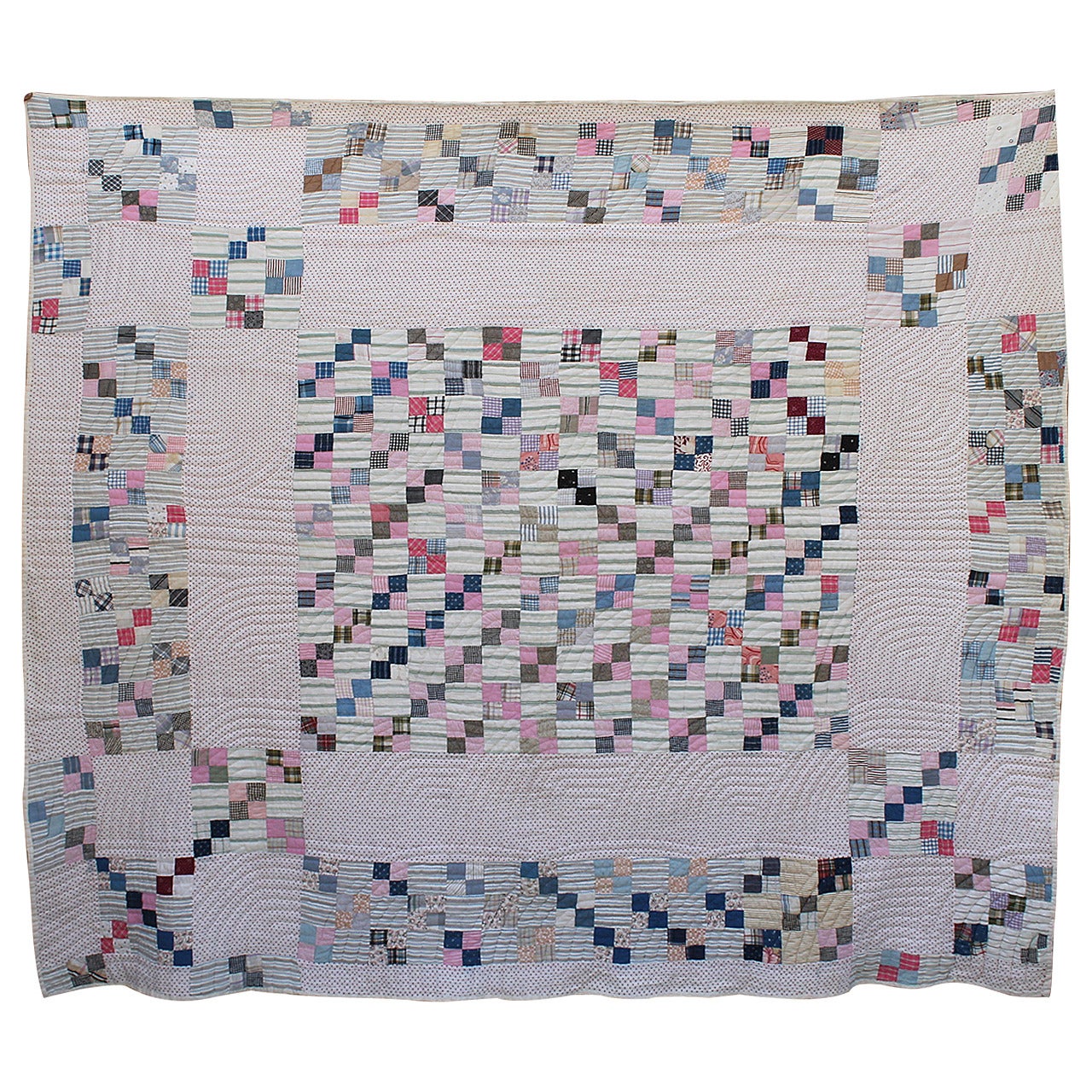 Four Patch Postage Stamp Quilt