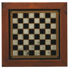19th Century all Original Reverse Painted Gameboard with Hearts from Arkansas 12