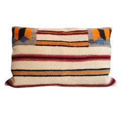 Navajo Indian Weaving/Saddle Blanket  Pillow with Tumbling Blocks