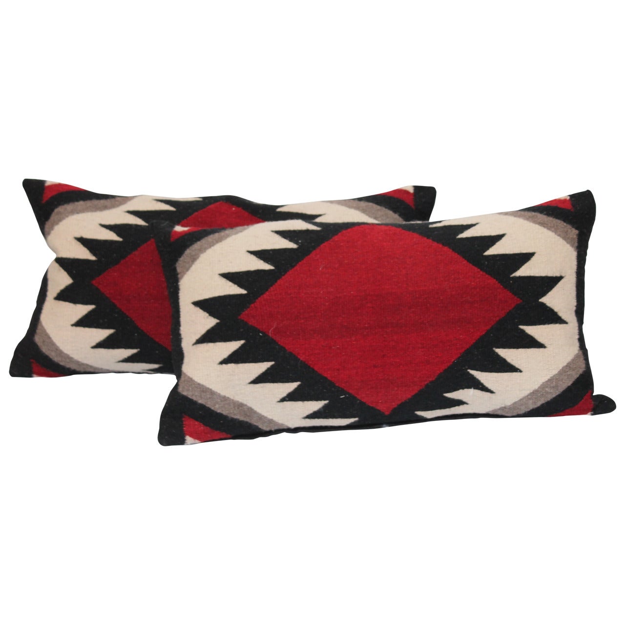 Amazing Pair of Navajo Indian Weaving Pillows