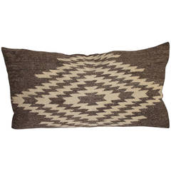 Monumental Mexican Indian Eye Dazzler Weaving Pillow