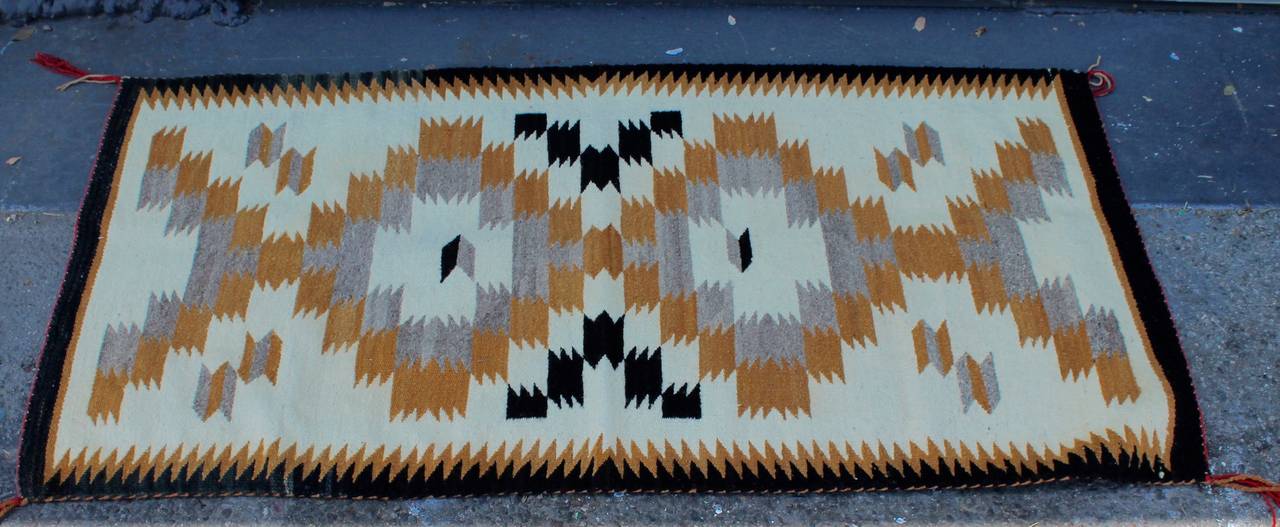 American Navajo Indian Weaving Saddle Blanket