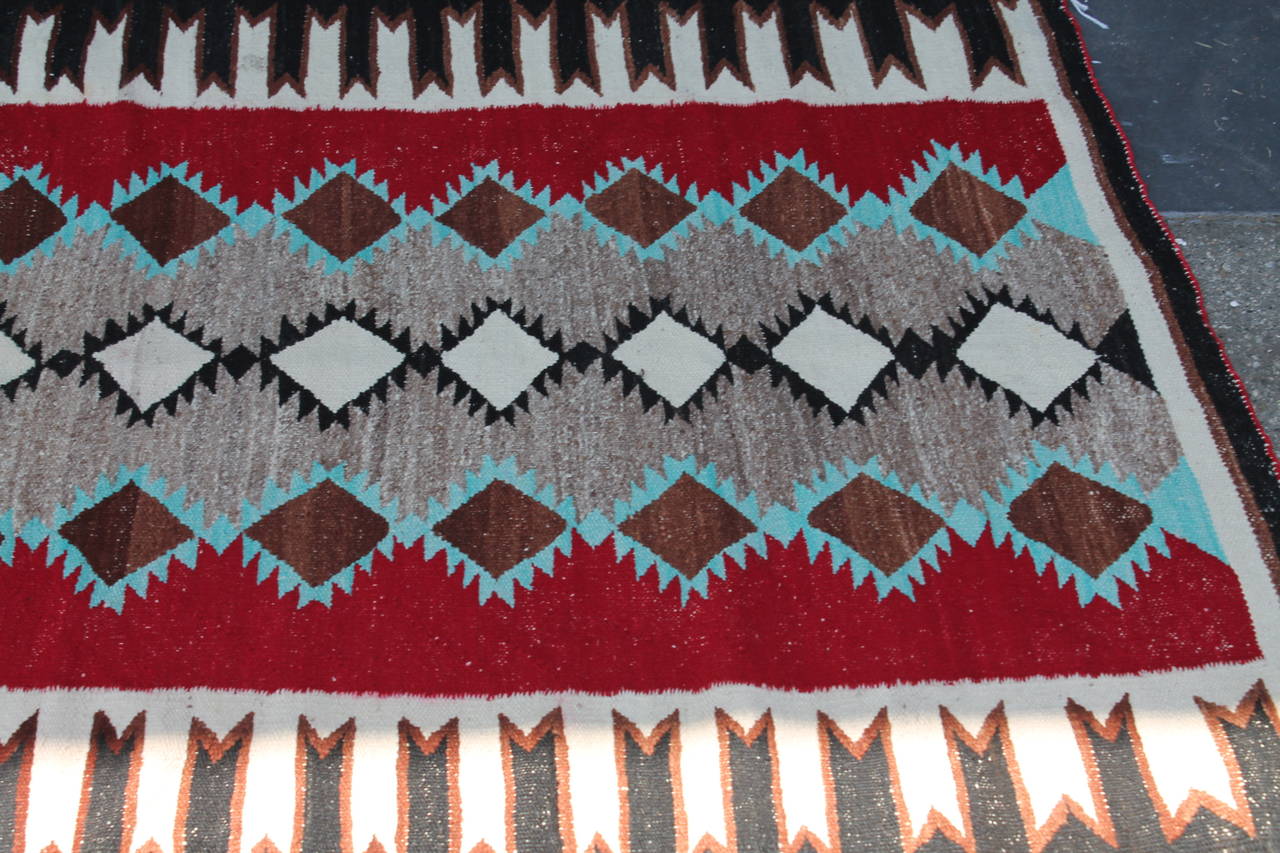 American Colorful Navajo Indian Weaving