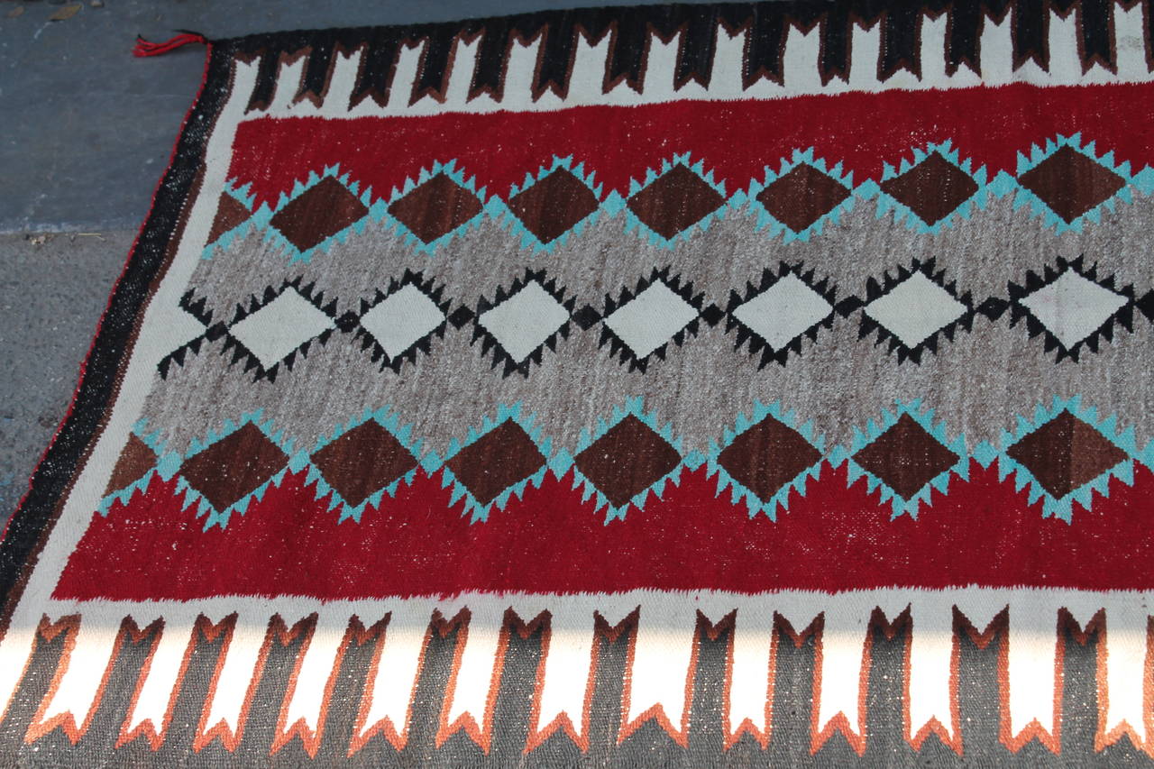 Woven Colorful Navajo Indian Weaving