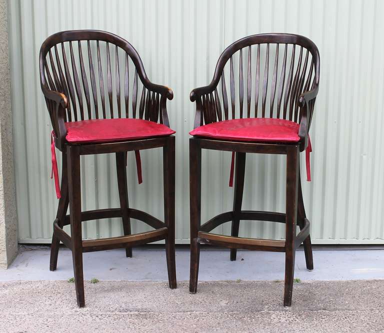Fantastic Mid-Century Espresso Bar Stools