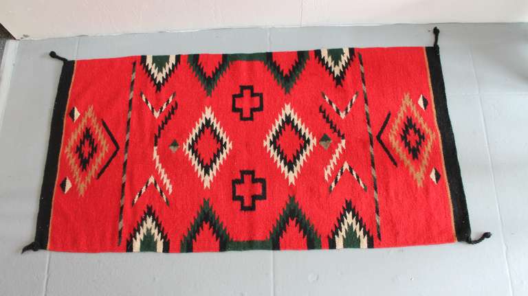 Eye Dazzler Ganado Navajo Rug