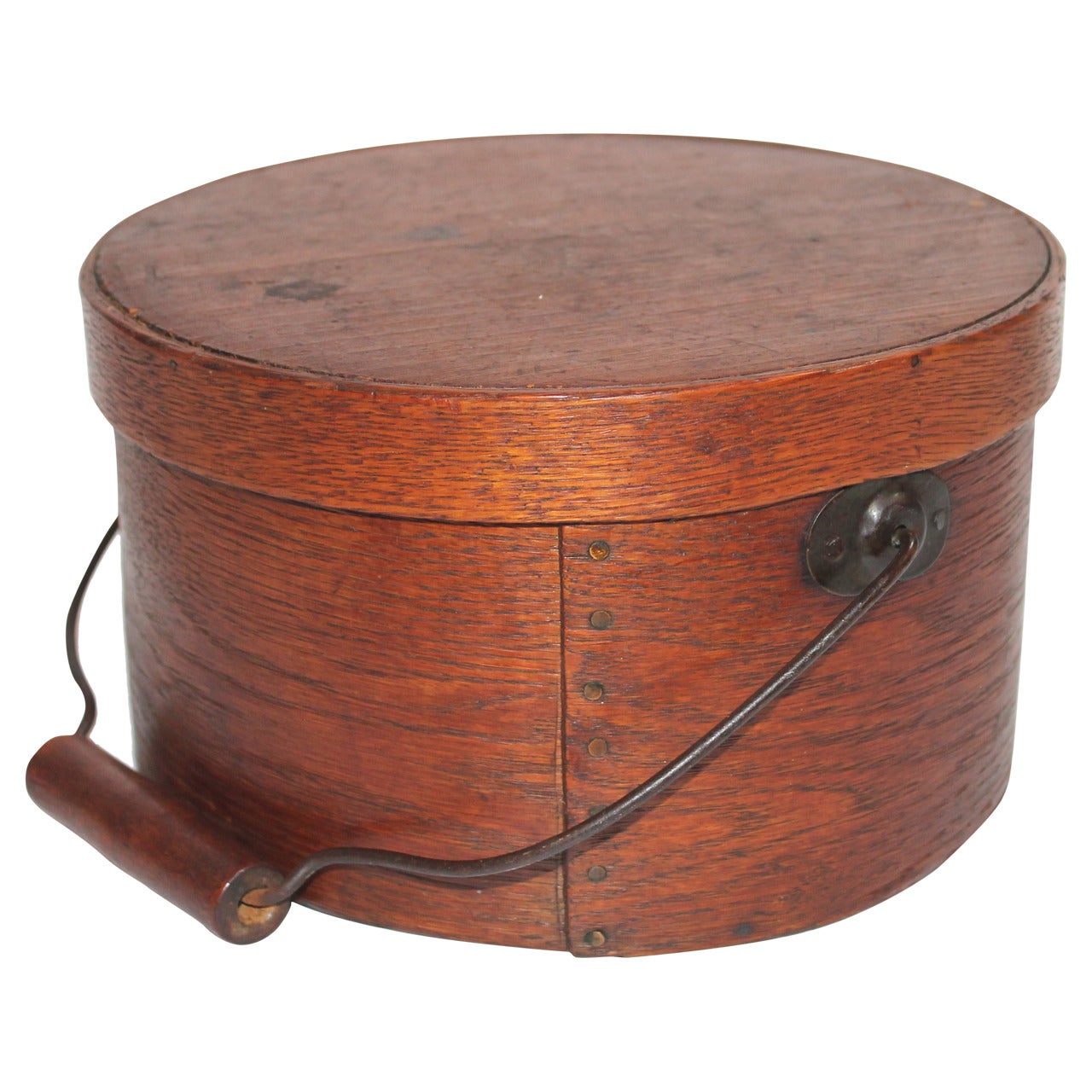 19th Century Natural Surface Bail Handled Pantry Box