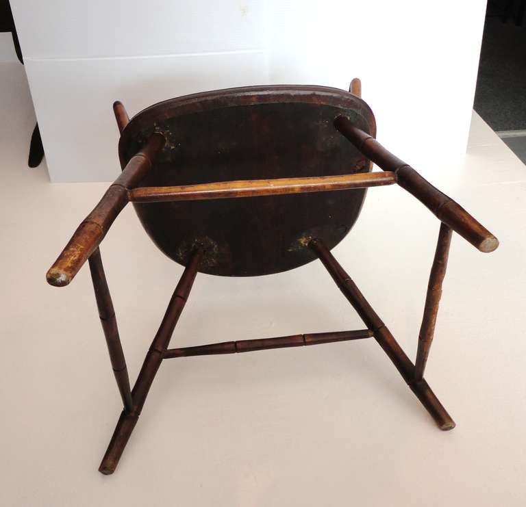 19th Century 19th C. New England Birdcage Windsor Arm Chair