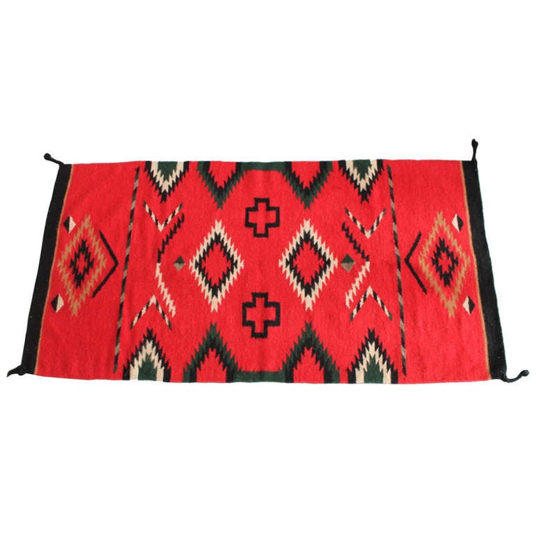 Eye Dazzler Ganado Navajo Rug