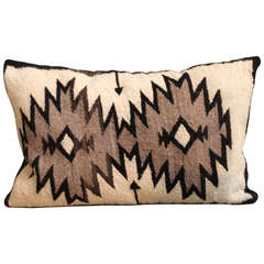 Early J.B. Moore Crystal Navajo Woven Pillow