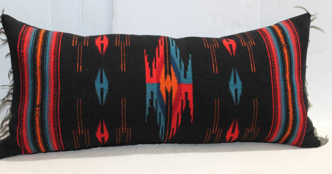 Adirondack Chimayo Indian Weaving Bolster Pillow