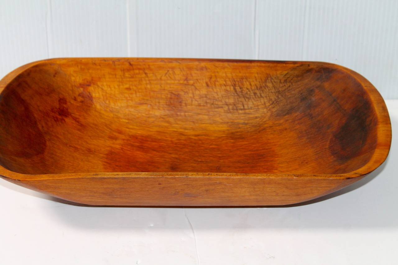 American 19th Century Hand-Carved Dough Bowl