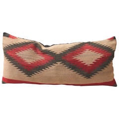 Early Muted Navajo Indian Weaving Pillow