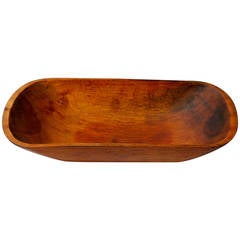 American 19th Century Hand-Carved Dough Bowl 10