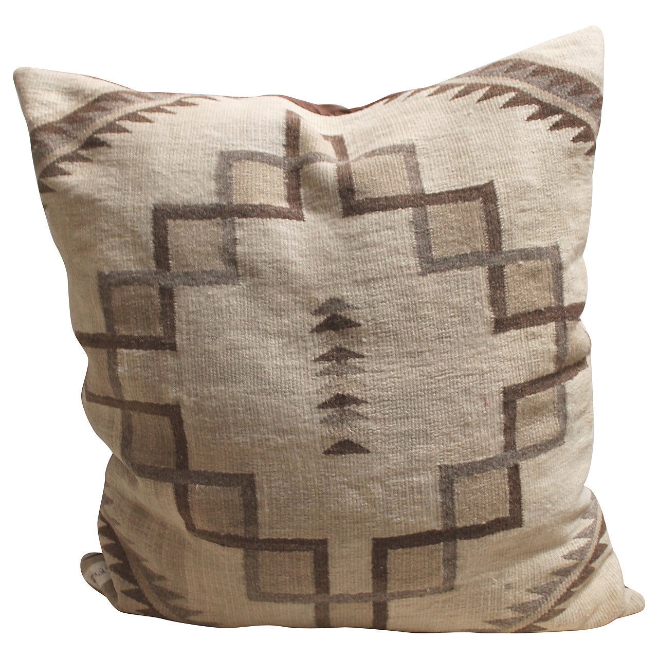 Fantastic Navajo Indian Weaving Large Pillow II / Birds in Flight