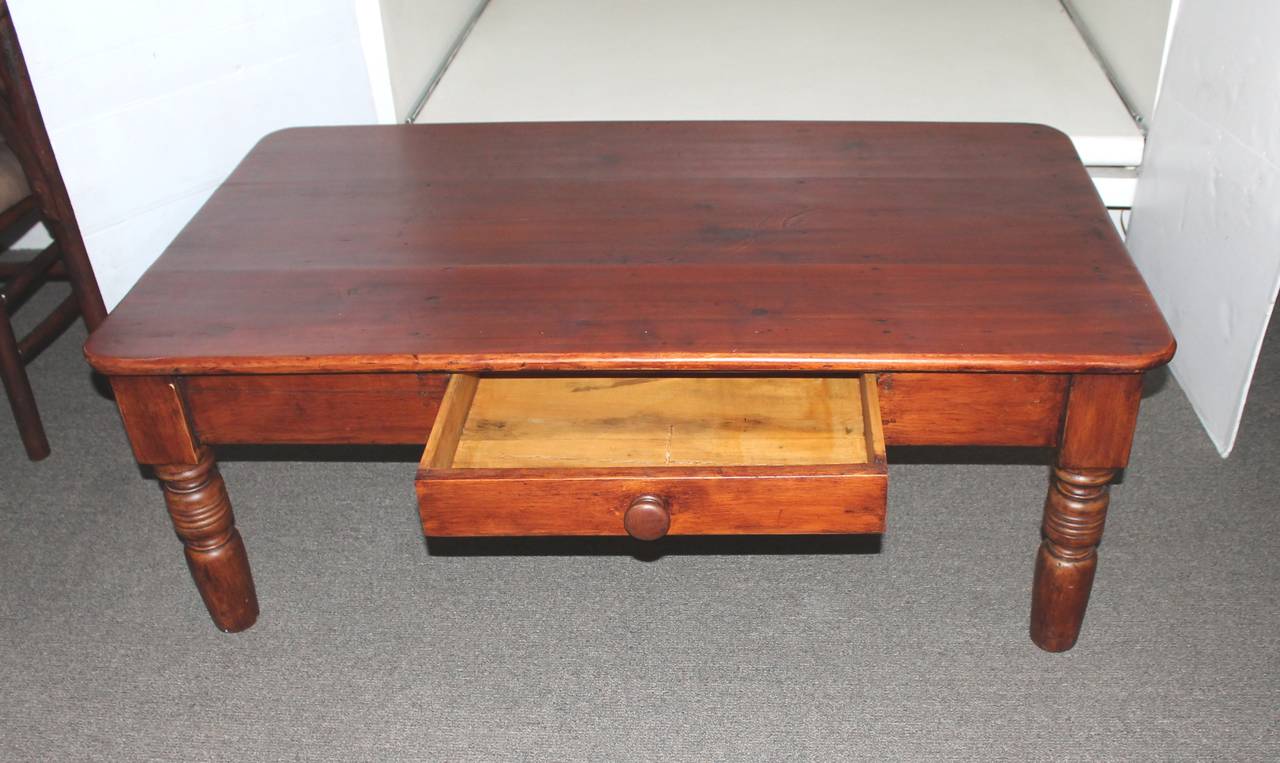 American 19th Century Farm Table or Coffee Table from Pennsylvania