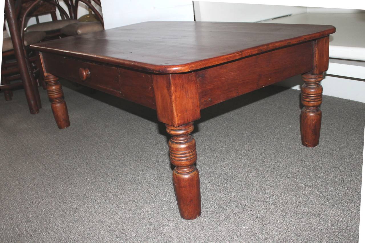 Patinated 19th Century Farm Table or Coffee Table from Pennsylvania