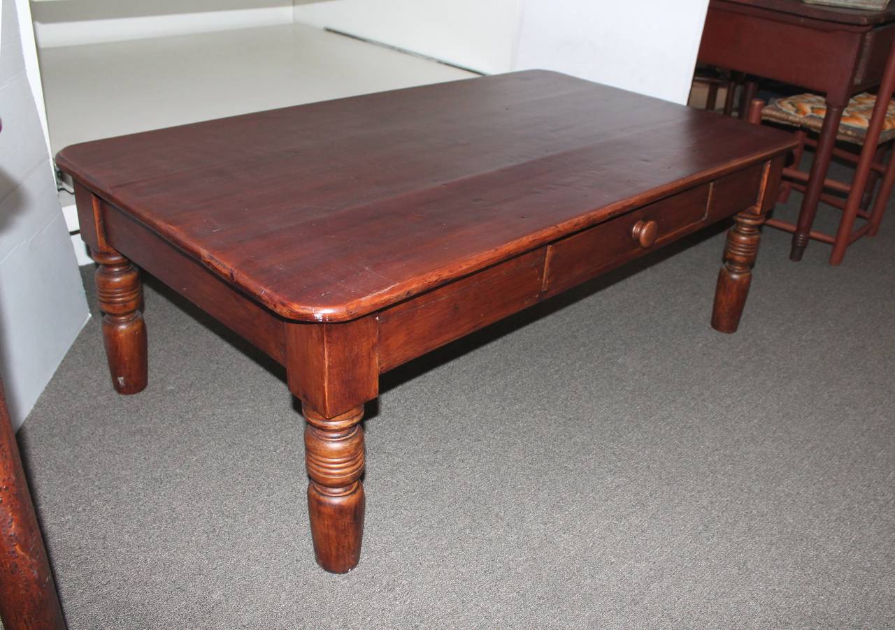 19th Century Farm Table or Coffee Table from Pennsylvania