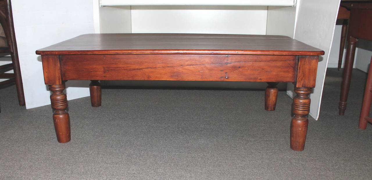 Wood 19th Century Farm Table or Coffee Table from Pennsylvania