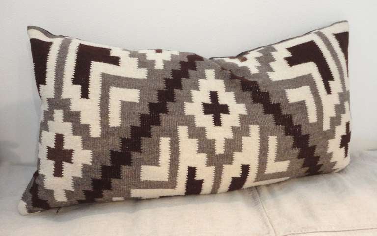 Navajo Indian Weaving Bolster Pillow l