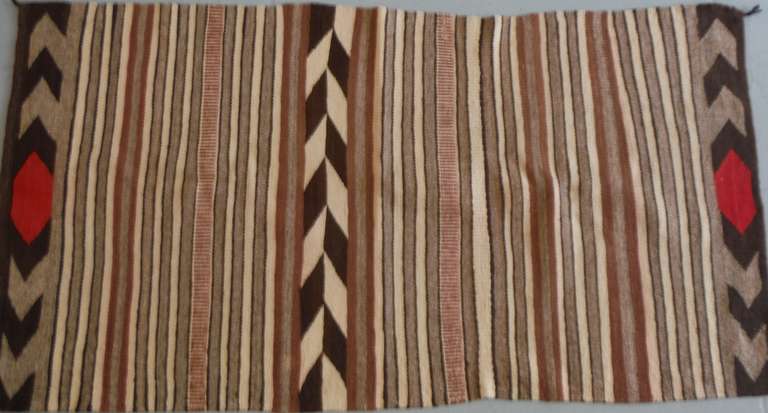 American Navajo Indian Chinle Double Sided Saddle Blanket