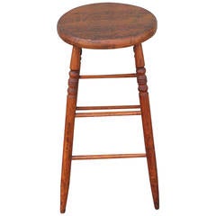Shaker Style Weavers Stool from New England