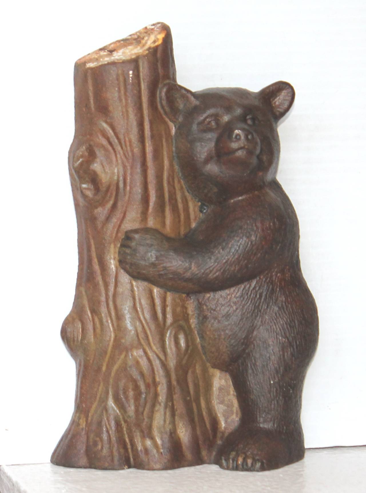 Adirondack 19th Century Folky Baby Bear or Cub Iron Door Stop