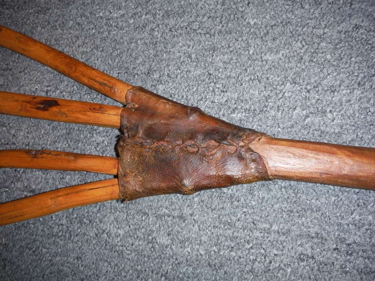 19th Century Fantastic 19thc Hand Made Hay Fork From Pennsylvania