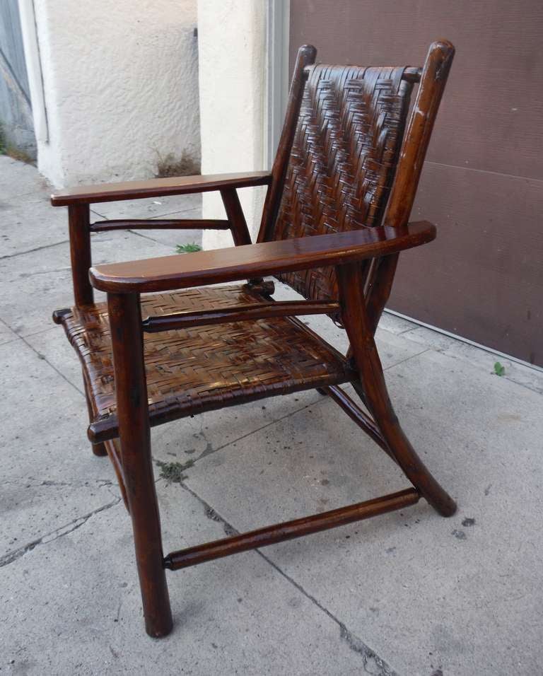 American Signed Old Hickory Arm Chair