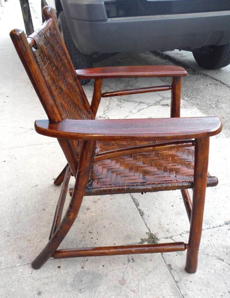 Mid-20th Century Signed Old Hickory Arm Chair