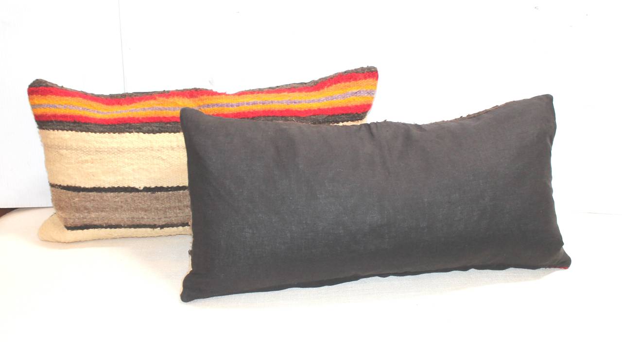 Woven Navajo Indian Weaving Saddle Blanket Pillows