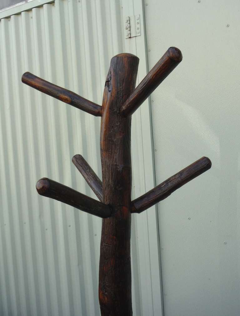 Signed Old Hickory Coat Tree at 1stdibs