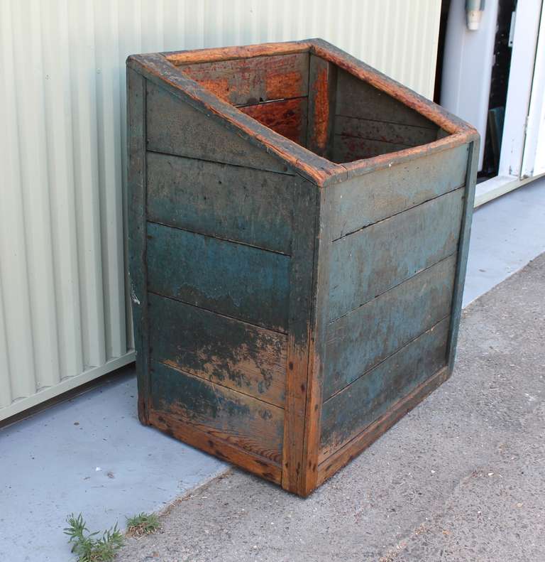 Early 19th Century Wood Bin with Original Untouched Surface 1