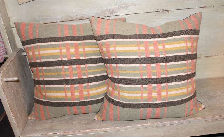 Pair of Soft Horse Blanket Pillows
