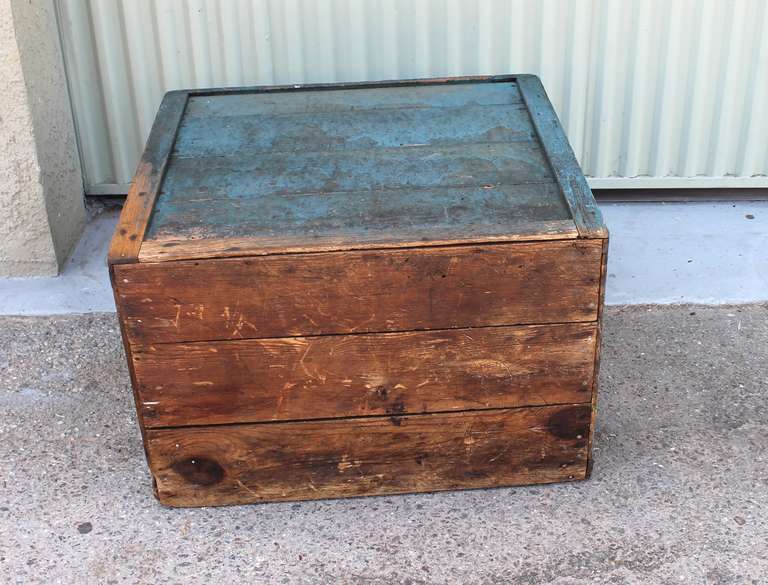 Early 19th Century Wood Bin with Original Untouched Surface 3